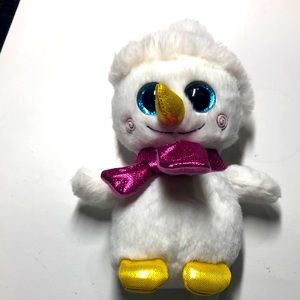 Hug Fun pink snowman stuffed animal